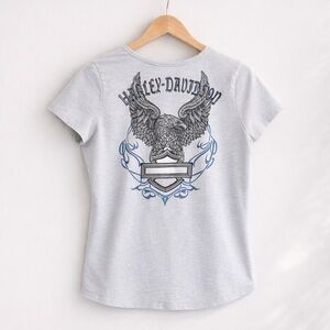 Harley-Davidson Women’s Grey Graphic Tee L